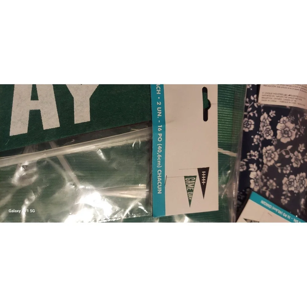 Unique Party  Gameday Banners (6) Kids Football Rug Childrens Bedroom Sports